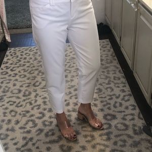 White Capri pants from express